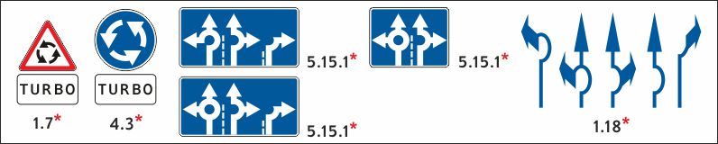 Эксперемент на дорогах, турбокольцевые перекрестки