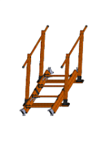 Секция 1 метр с двумя поручнями для диэлектрического трапа- трансформера ГАСТРАП-01