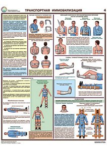 Информационный плакат Оказание первой помощи пострадавшим PS-OPMP-6 (лист №4) (420х600; Пленка самоклеящаяся ПВХ; )