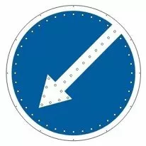 Импульсный светодиодный знак 4.2.1/4.2.2 Объезд препятствия D600